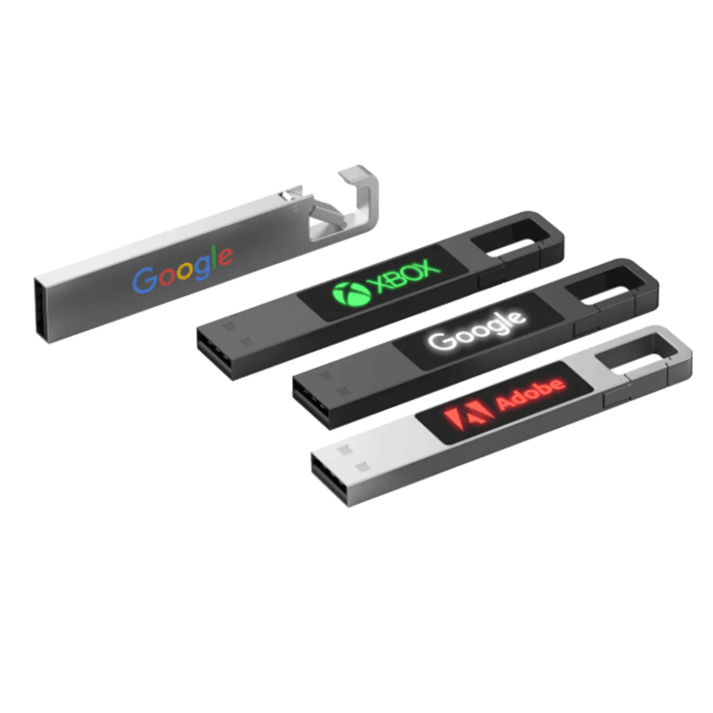 16 Gb Metal Işıklı Usb Bellek